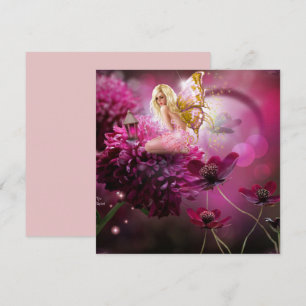 Carte de jardin fée mystique