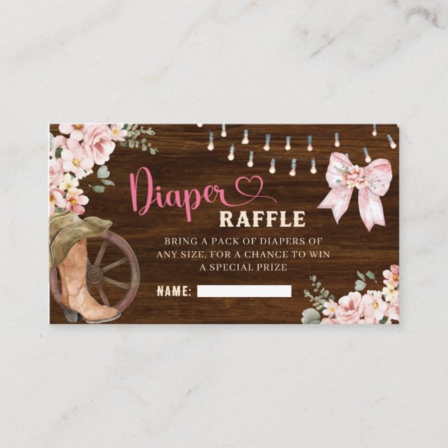 Carte de jauge à couches florales en bois rustique (Devant)
