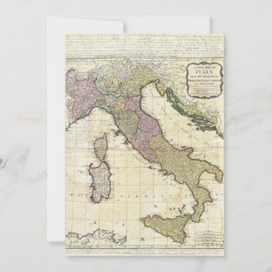 Carte de Jean Baptiste Bourguignon D'Anville Itali