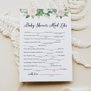 Carte de jeu Baby shower Libs DEVON Green