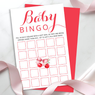Carte de jeu Cherry Baby Bingo   Activité baby sho