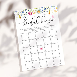 Carte de jeu de bingo à l'aquarelle personnalisabl
