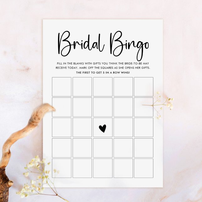 Carte de jeu de bingo à texte moderne (Créateur téléchargé)