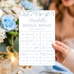 Carte de jeu de bingo floral personnalisable