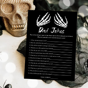 Carte de jeu de blagues de papa pour la baby showe