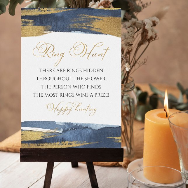 Carte de jeu de Fête des mariées bleue Abstraite R (Créateur téléchargé)