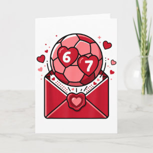 Carte de jeu de football de la Saint-Valentin pour