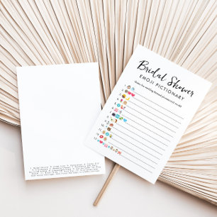 Carte de jeu Fête des mariées Emoji Pictionary