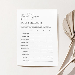 Carte de jeu HARLOW Scattergories pour enterrement