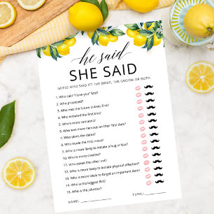 Carte de jeu Il a dit, Elle a dit pour Enterrement