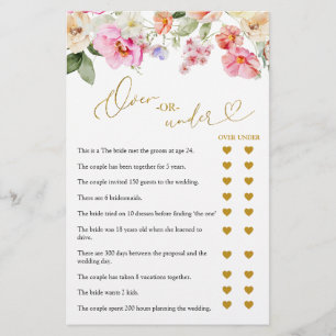 Carte de jeu Love In Bloom Over ou Under
