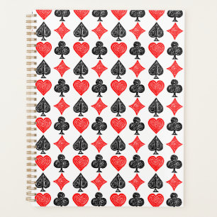 Carte de jeu noir/blanc/rouge Tous les symboles Li