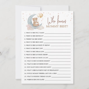 Carte de jeu « Over the Moon Who Knows Mommy Best