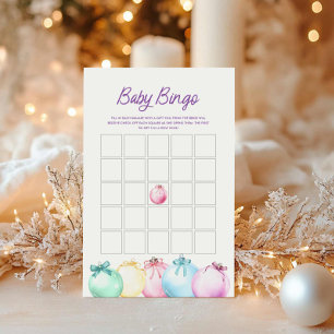 Carte de jeu pour bébé de Noël d'hiver