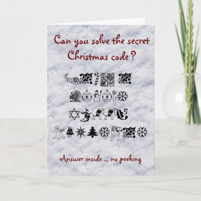 Carte de jeu Puzzle de Noël pour enfants (Devant)