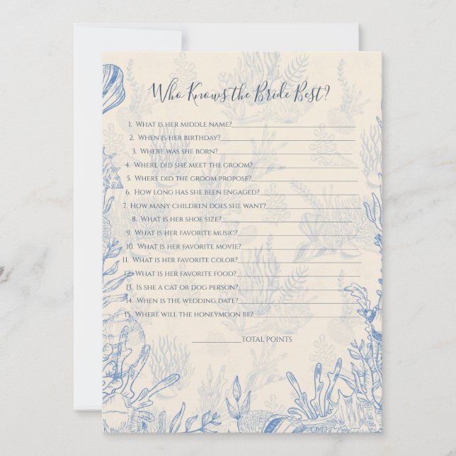 Carte de jeu Qui sait mariée (Devant)