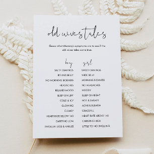 Carte de jeu STELLA Old Wives Tales Baby shower