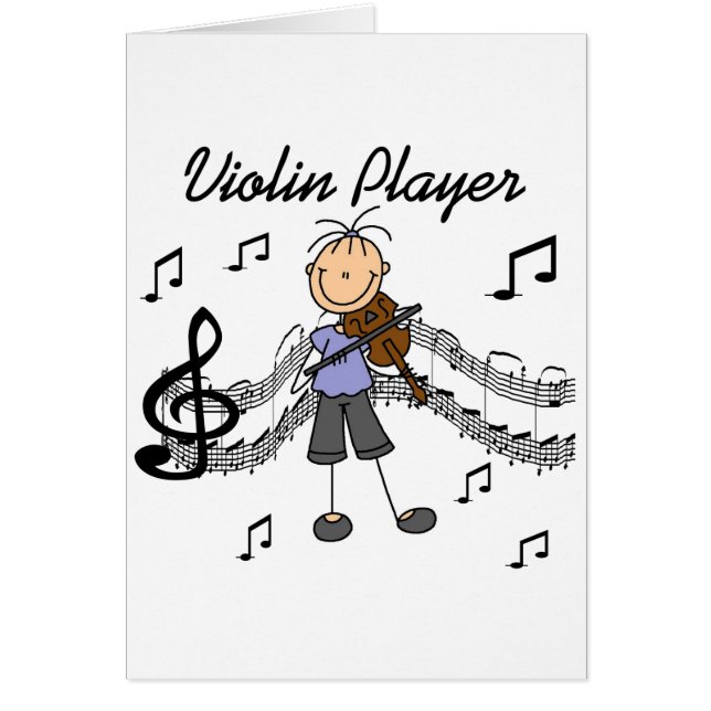 Carte de joueur de violon (Devant)