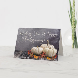 Carte de jour bon thanksgiving