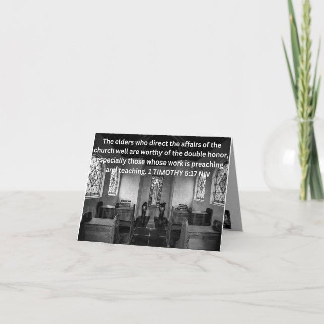 CARTE DE JOUR D'APPRÉCIATION CLERGIQUE 2 (Devant)