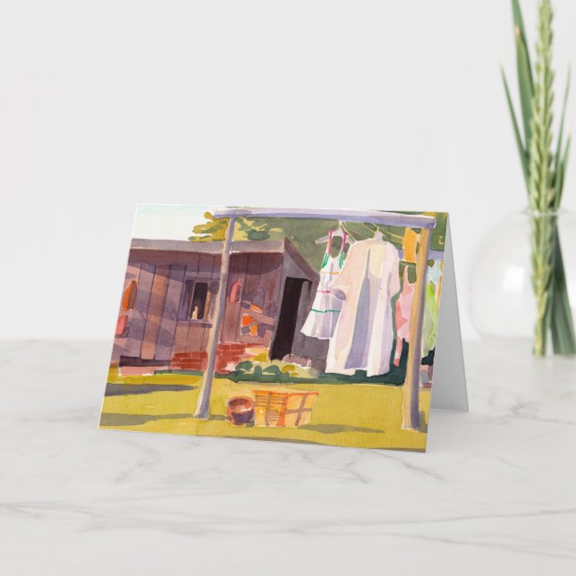 Carte de jour de blanchisserie (Devant)