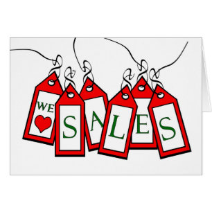 Carte de jour de boxe de Couple, We Love Sales