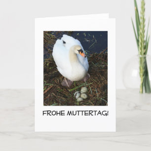 carte de jour de la mère des cygnes allemand