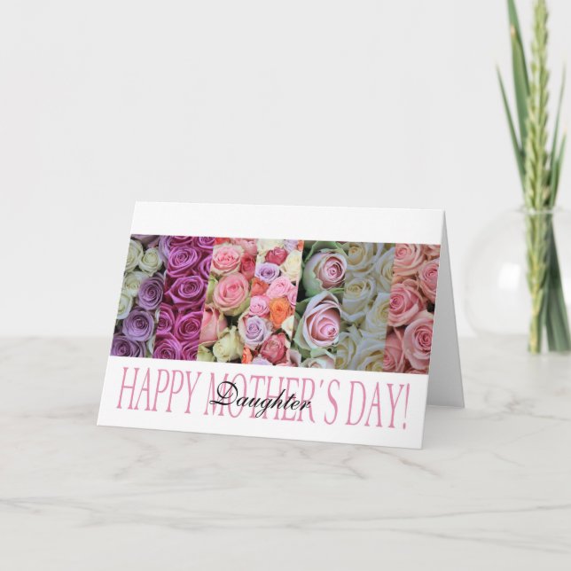 carte de jour de la mère pour fille (Devant)