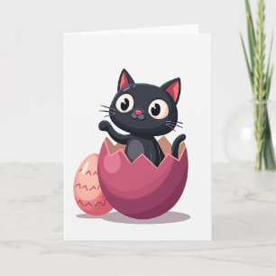 Carte de Jour de Naissance de Chaton Mignon