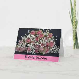 Carte de jour de nom polonais imieniny carte de vo