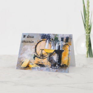 Carte de jour de nom polonais imieniny carte de vo