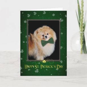 Carte de jour de Pomeranian St Patrick