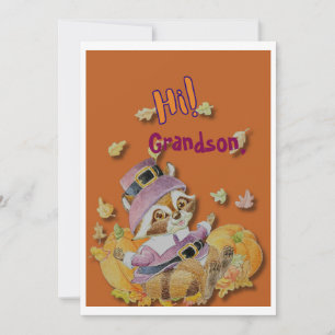 Carte de Jour de Thanksgiving personnalisée Juvini