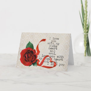 Carte de jour de Valentines