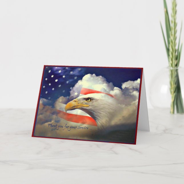 Carte de jour de vétérans de Merci d'Eagle (Devant)