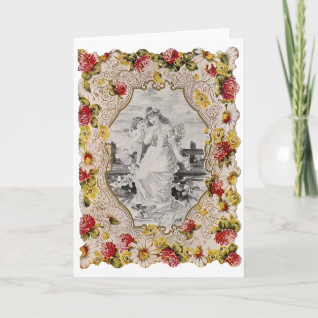 CARTE DE JOUR DE VICTORIAN VALENTINE (Devant)