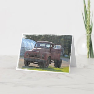 Carte de jour des grands-parents de camionnettes (