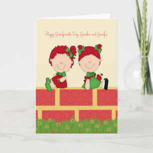 Carte de Jour des Grands-parents de Twins