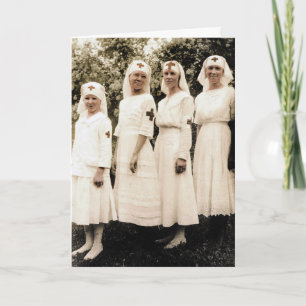 Carte de jour des infirmières vintages