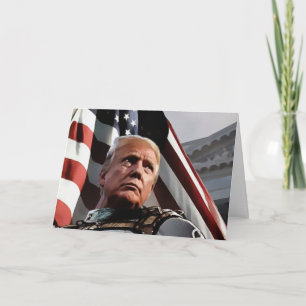 Carte de jour des présidents de Trump patriotique