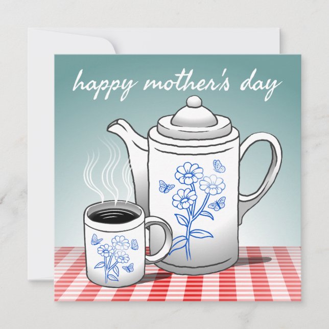 Carte de jour férié Hot Coffee Mothers (Devant)