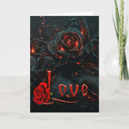 Carte de jour gothique Valentines