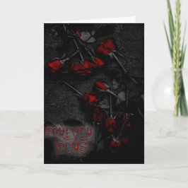 Carte de jour gothique Valentines