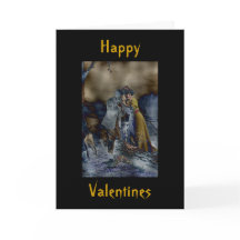 Carte de jour gothique vintage Valentines