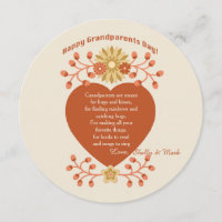 Carte de jour Grand-parents Amour