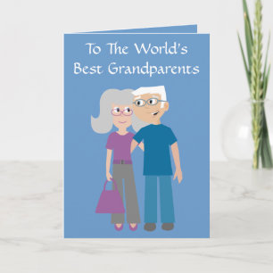 Carte de jour grand-parents de personnages de dess