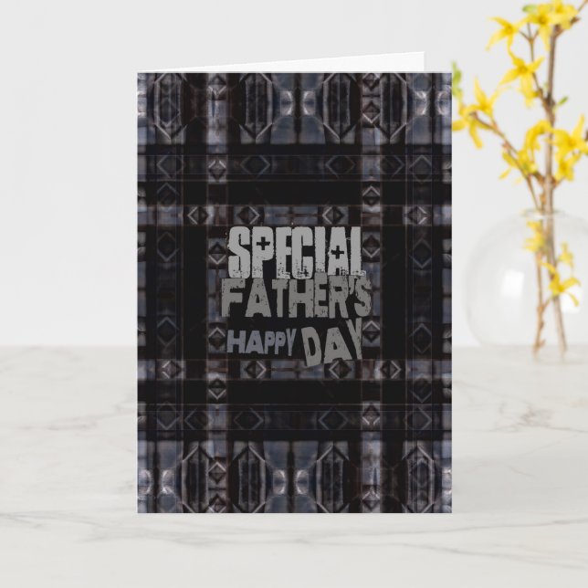 Carte de Jour Heureux Père Spécial (Fleur jaune)