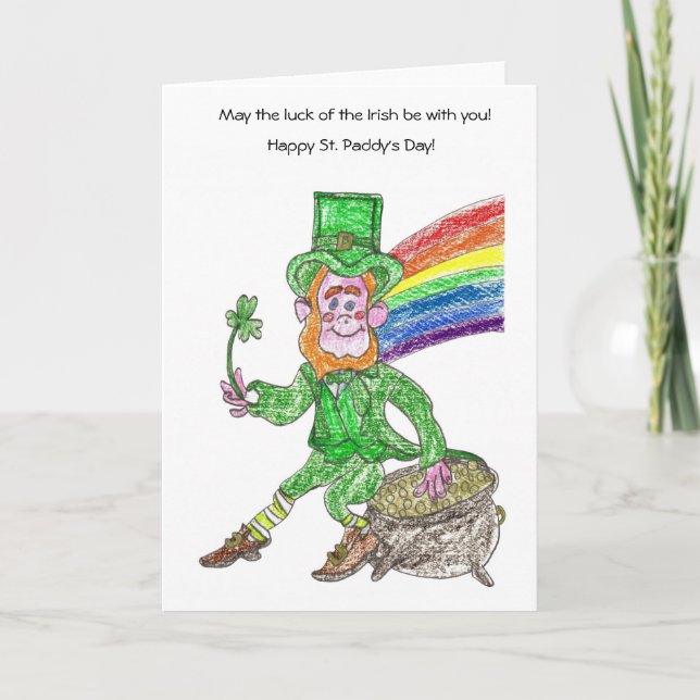 Carte de jour Lucky Leprechaun St. Patrick (Devant)
