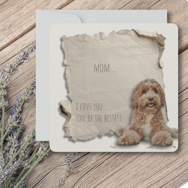 Carte de jour mère chien Carte personnalisée Doodl (Mothers Day is a great time to show mom how special she is, but any day is a day to say I love you!)