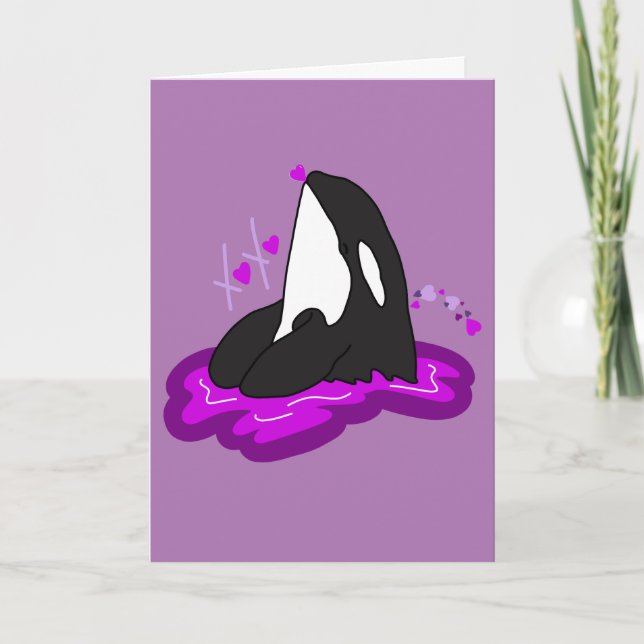 Carte de jour Orca Valentines (Devant)